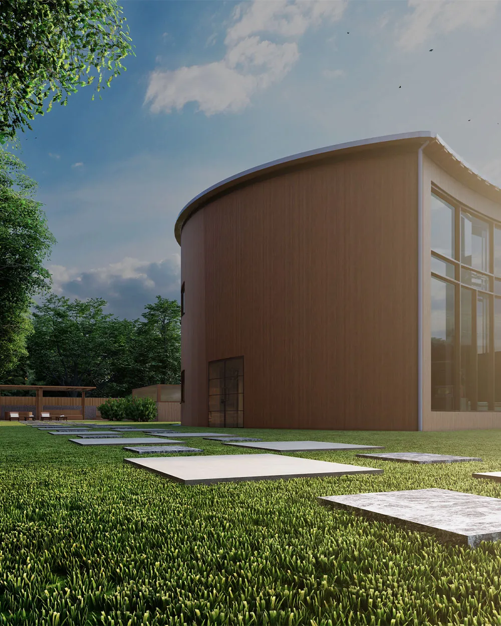Private deluxe log cabin design